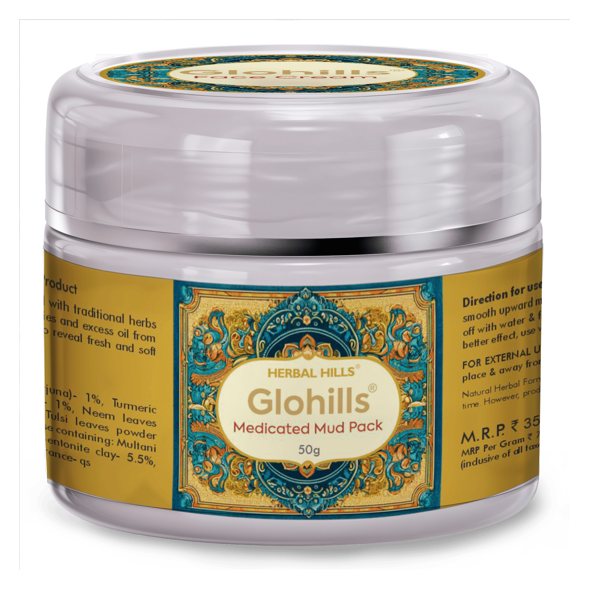 Herbal Hills Glohills Mud Pack - Distacart