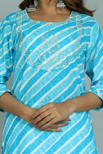 Thumbnail for Alvano Women's Stylish Cotton Blend Laheriya Kurti - Distacart