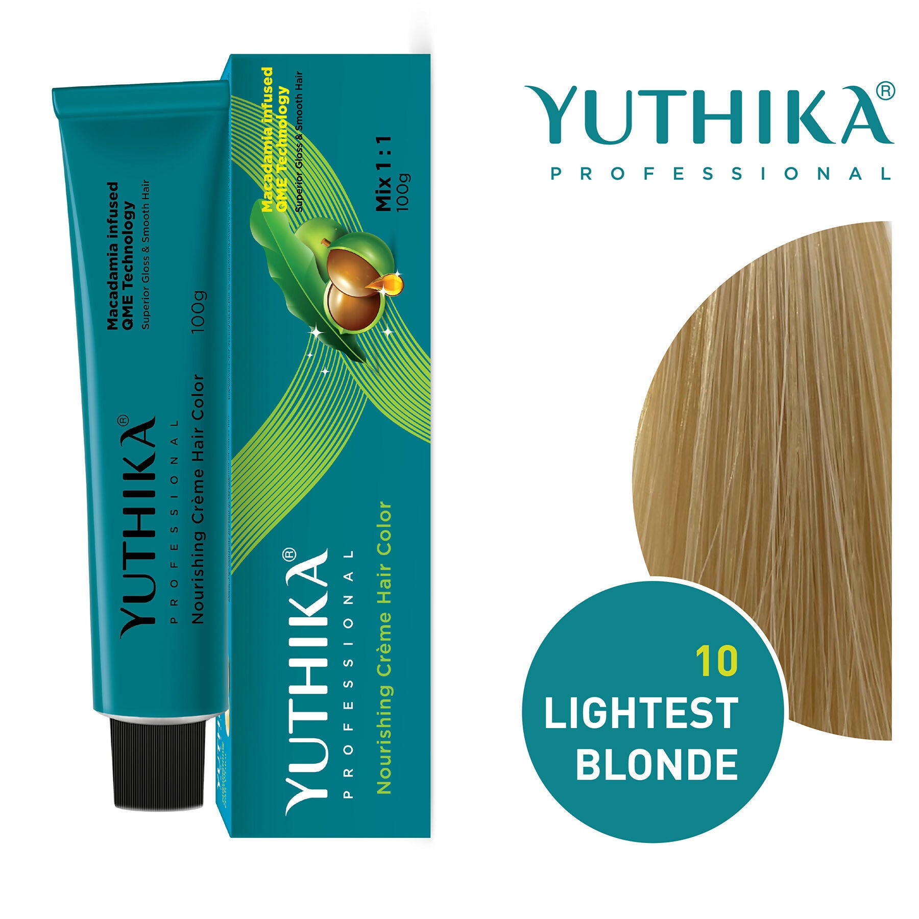 Yuthika Professional Creme Hair Colour - Lightest Blonde - Distacart