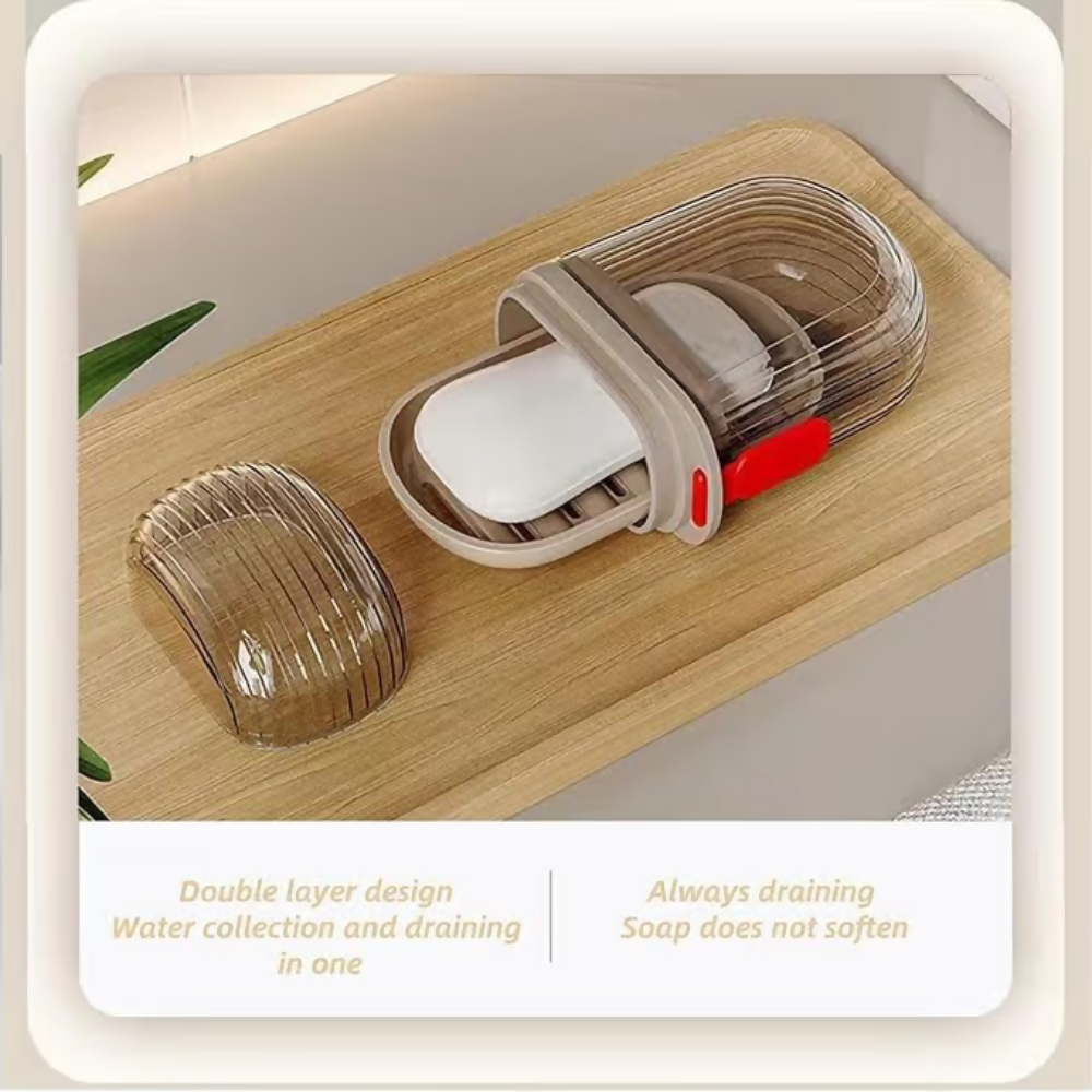 Bronson Professional Transparent Waterproof Portable Soap Dish Box - Dista
