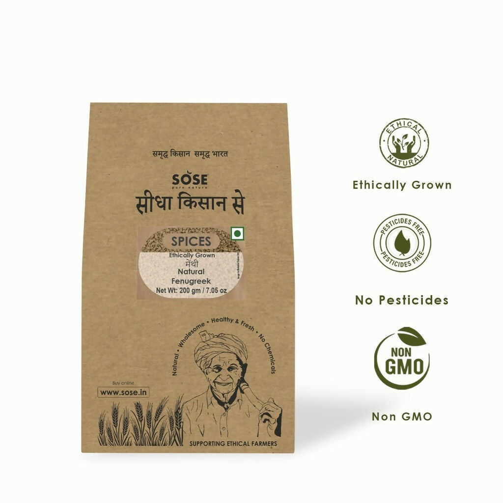 Gir Sidha Kisan Se Natural Fenugreek Seeds (Methi) - Distacart