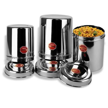 Sumeet Stainless Steel Vertical CanistersUbha DabbaStorage Containers - Dista
