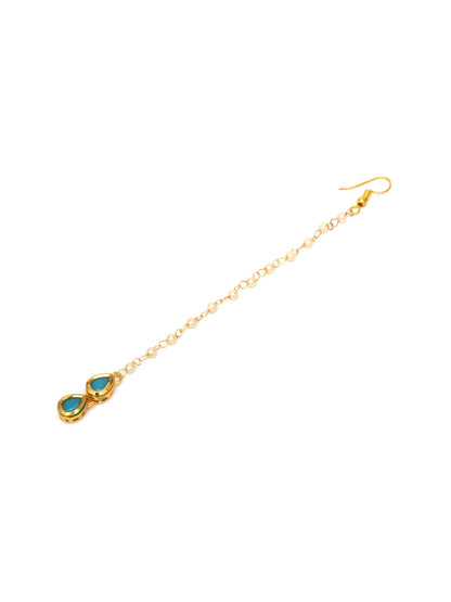 Kundan Maang Tikka (Gold) - Ruby Raang - Distacart