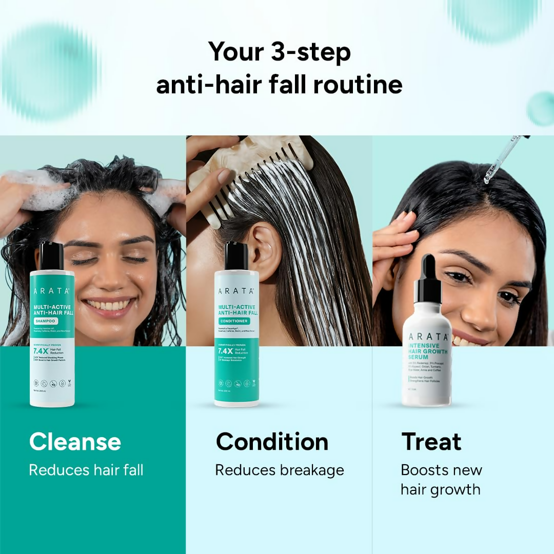 Arata Multi Active Anti Hair Fall Shampoo With Caffeine - Distacart