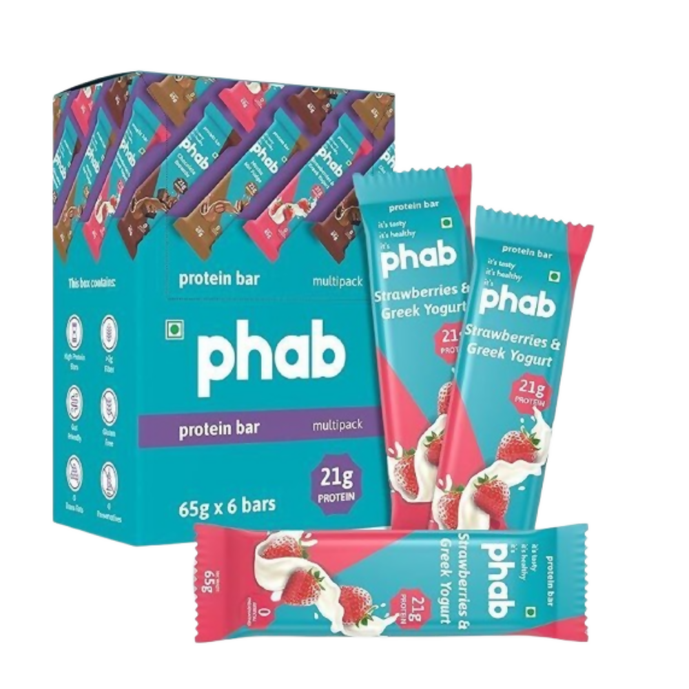 Phab Protein Bars With Protein Strawberries & Greek Yogurt - Dista