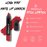 Thumbnail for Ronzille Long Stay Matte Lip Crayon - Cherry Wood - Dista
