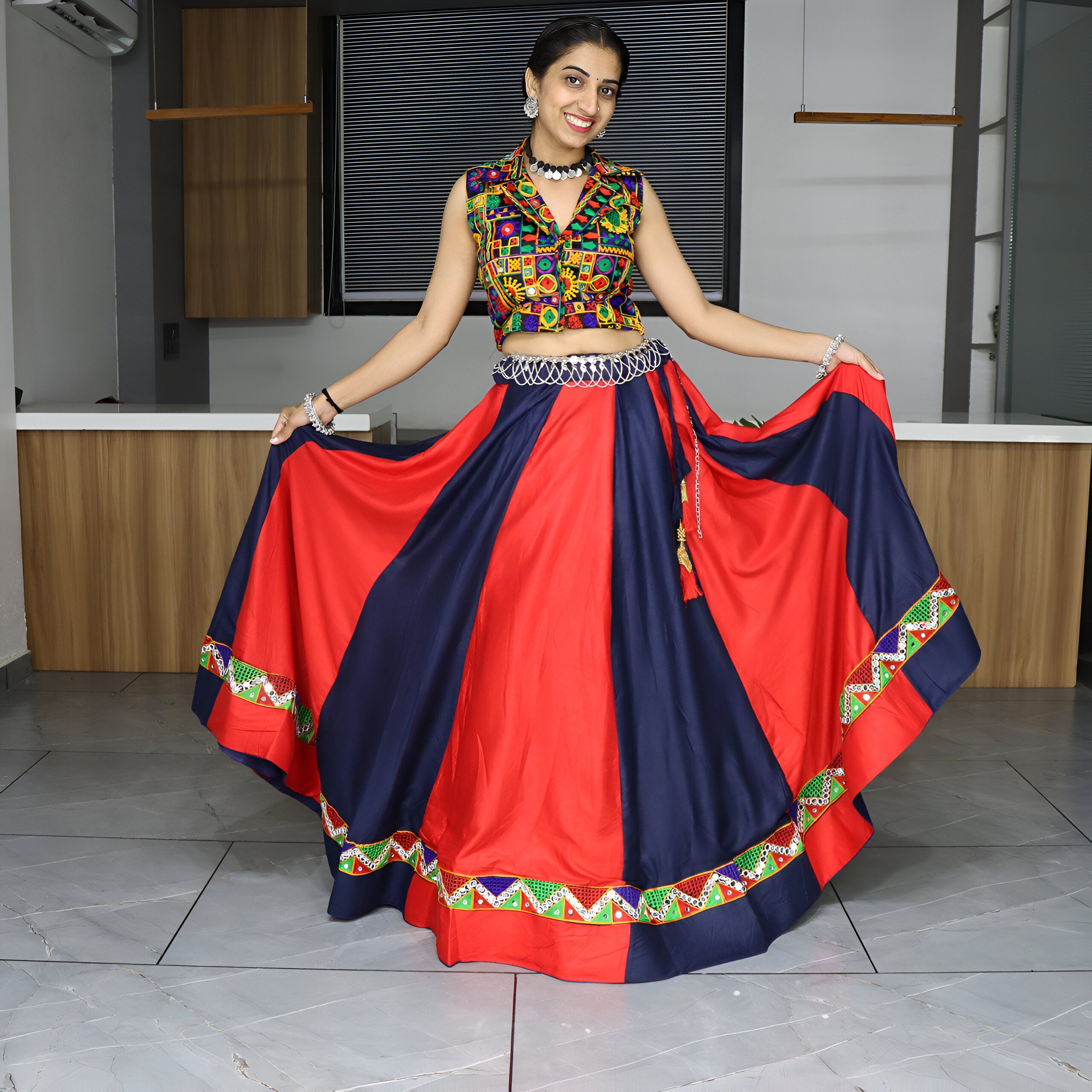 Lehenga Mart Navratri Lehenga Choli - MultiColor - Distacart