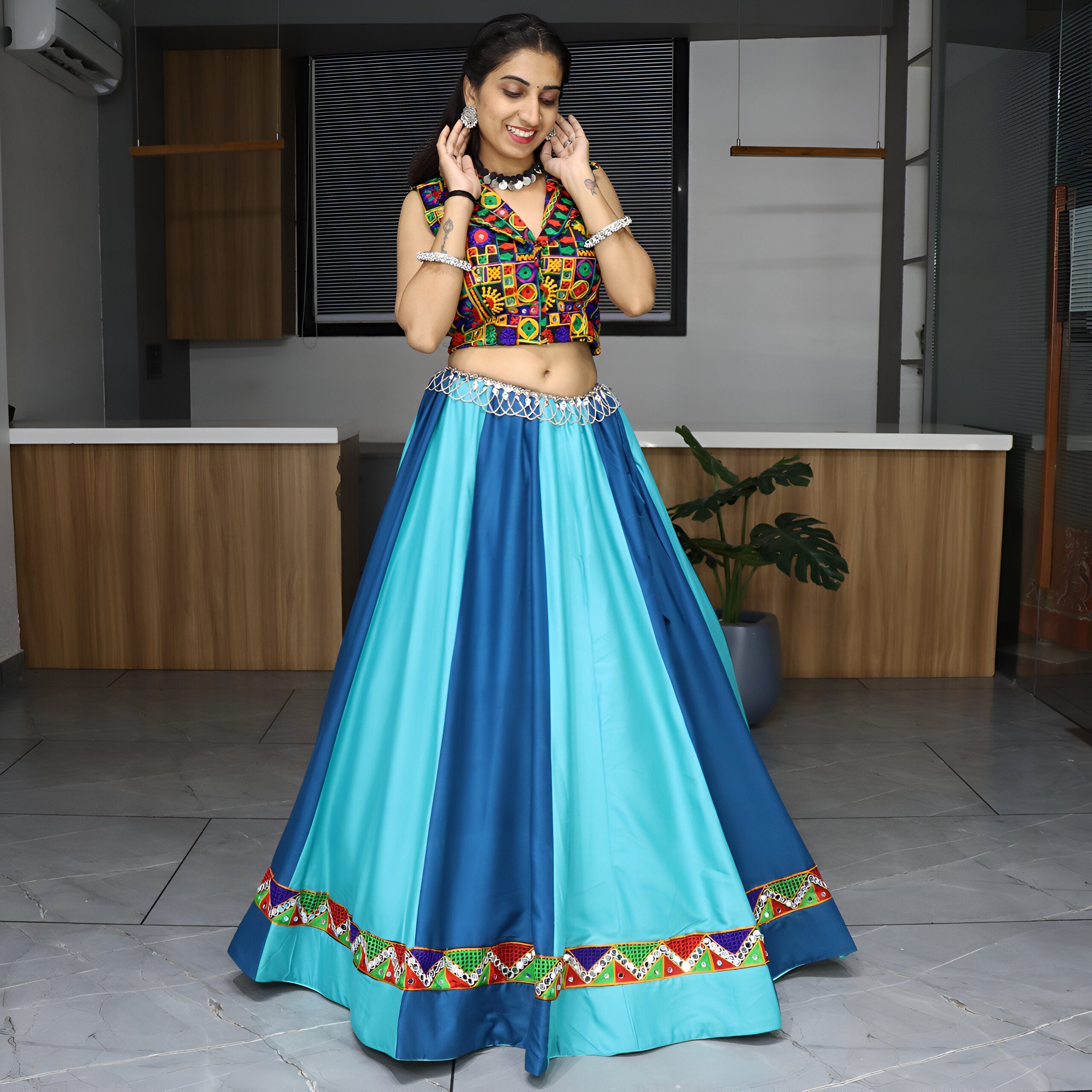 Lehenga Mart Navratri Lehenga Choli - MultiColor - Distacart