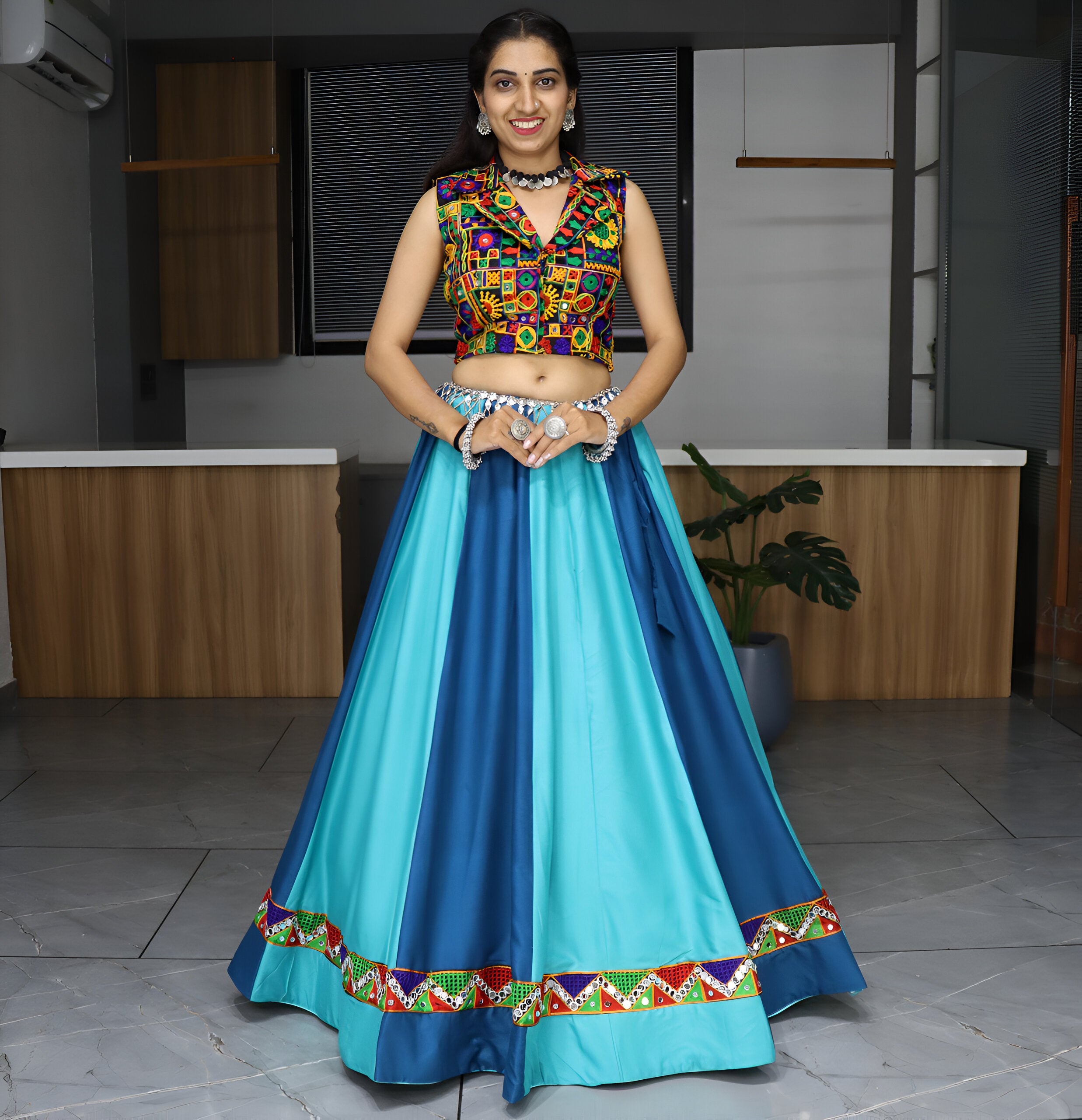 Lehenga Mart Navratri Lehenga Choli - MultiColor - Distacart