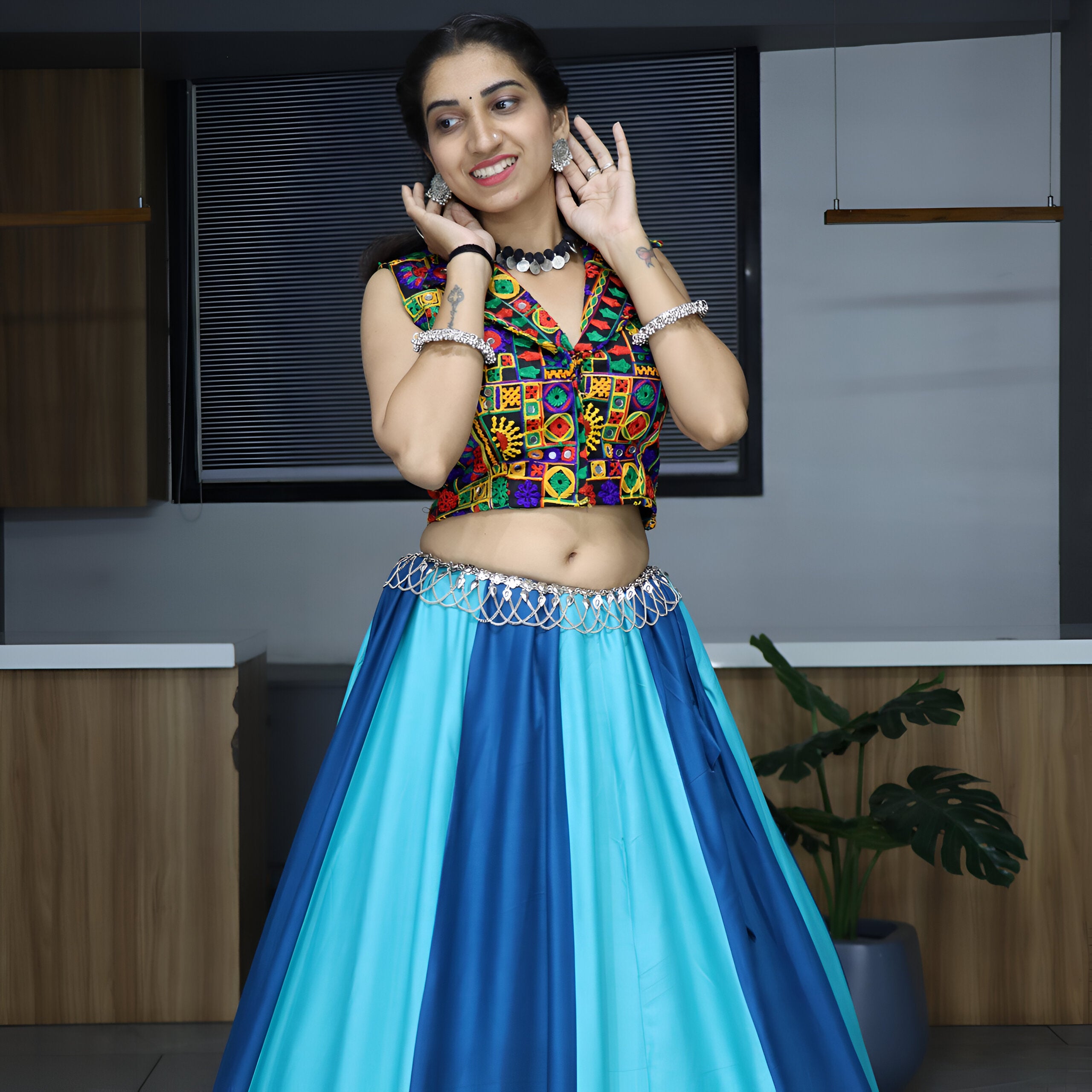 Lehenga Mart Navratri Lehenga Choli - MultiColor - Distacart