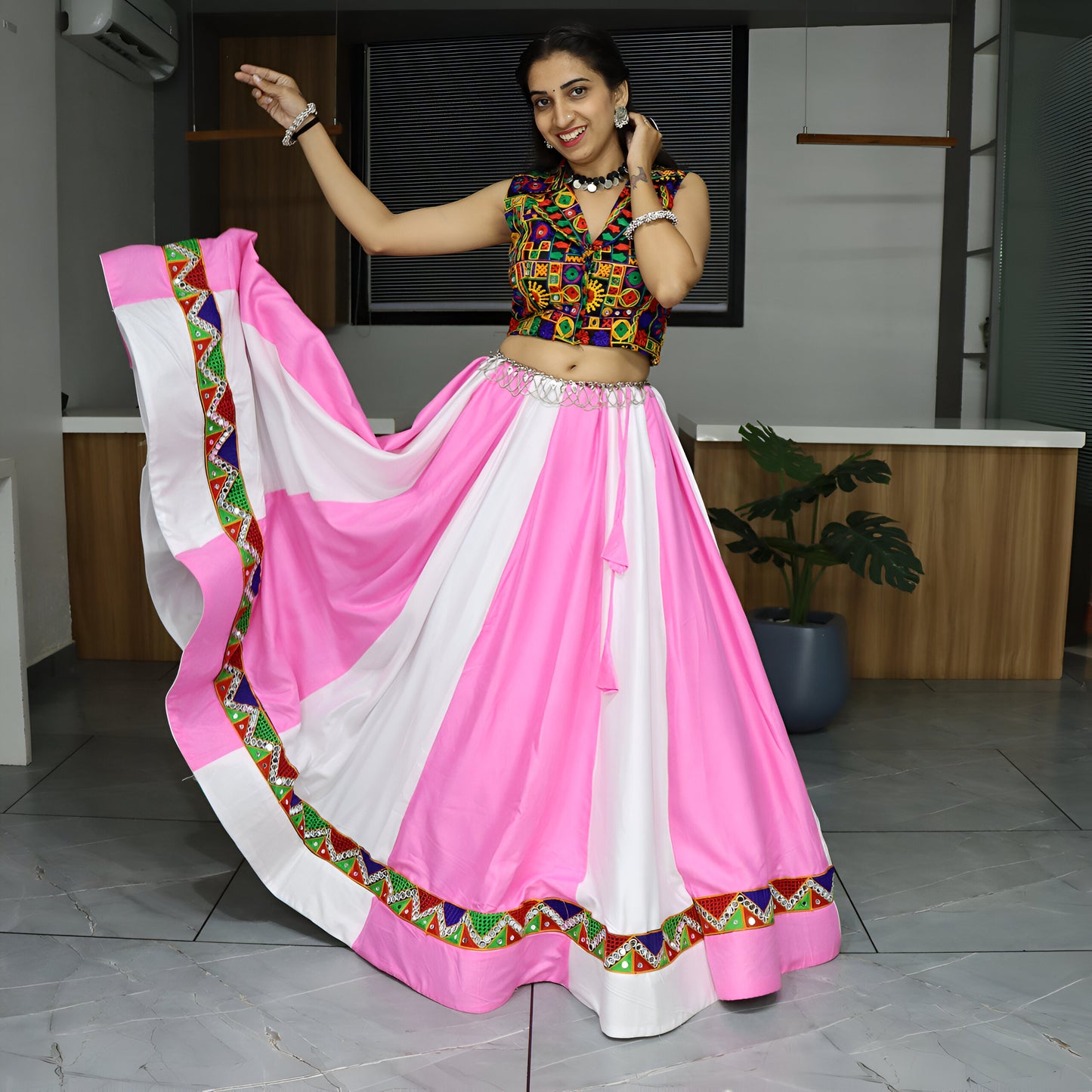 Lehenga Mart Navratri Lehenga Choli - MultiColor - Distacart