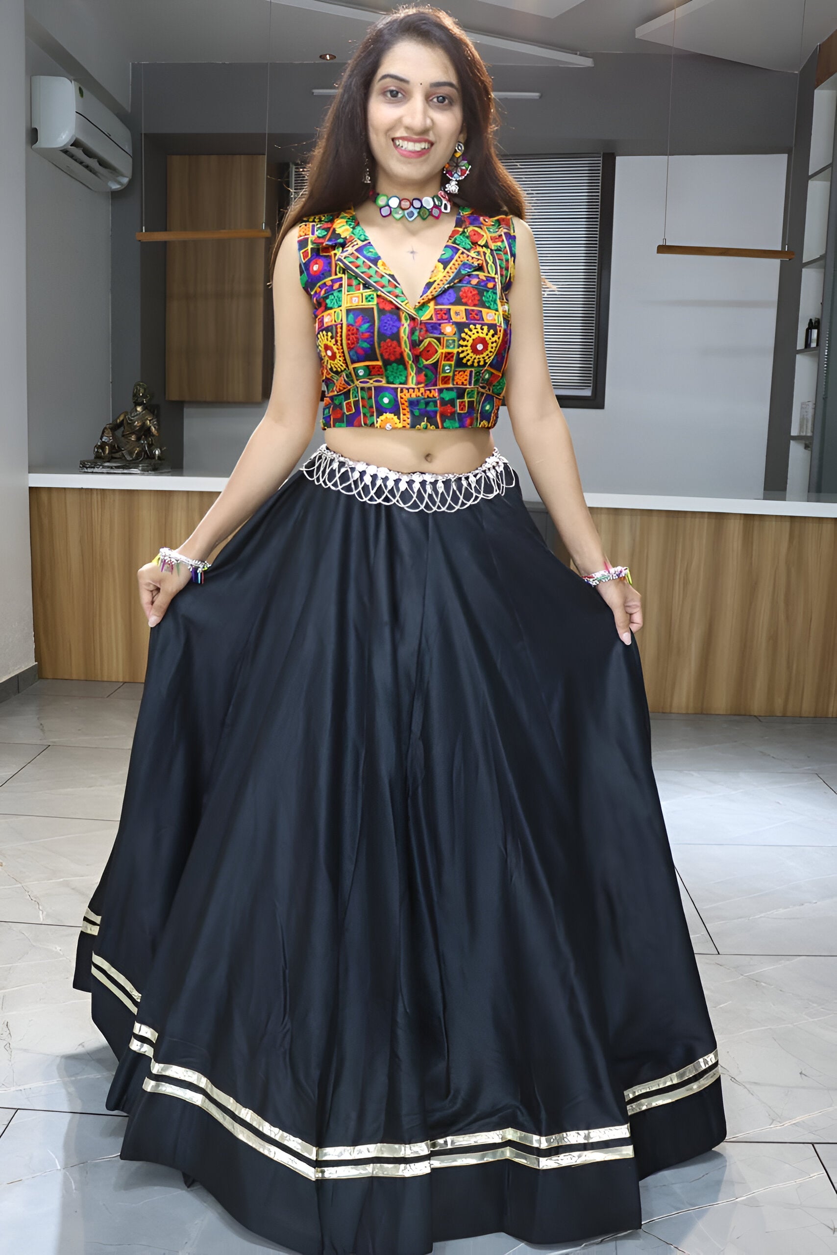 Lehenga Mart Navratri Lehenga Choli - MultiColor - Distacart