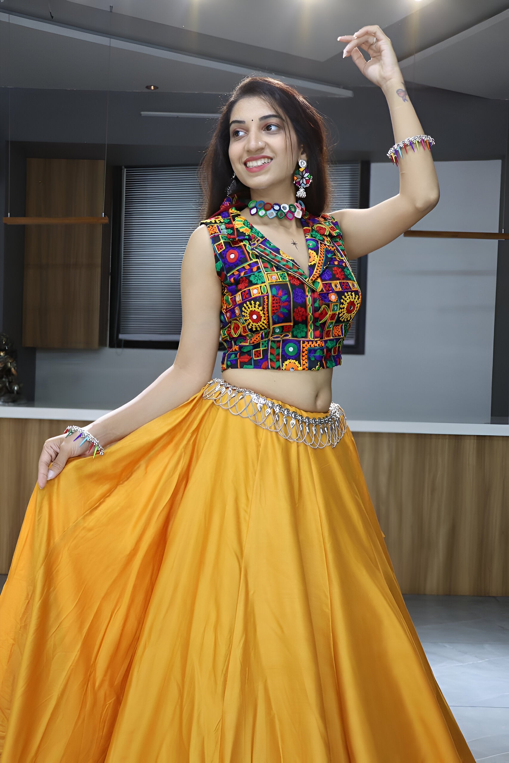 Lehenga Mart Navratri Lehenga Choli - MultiColor - Distacart