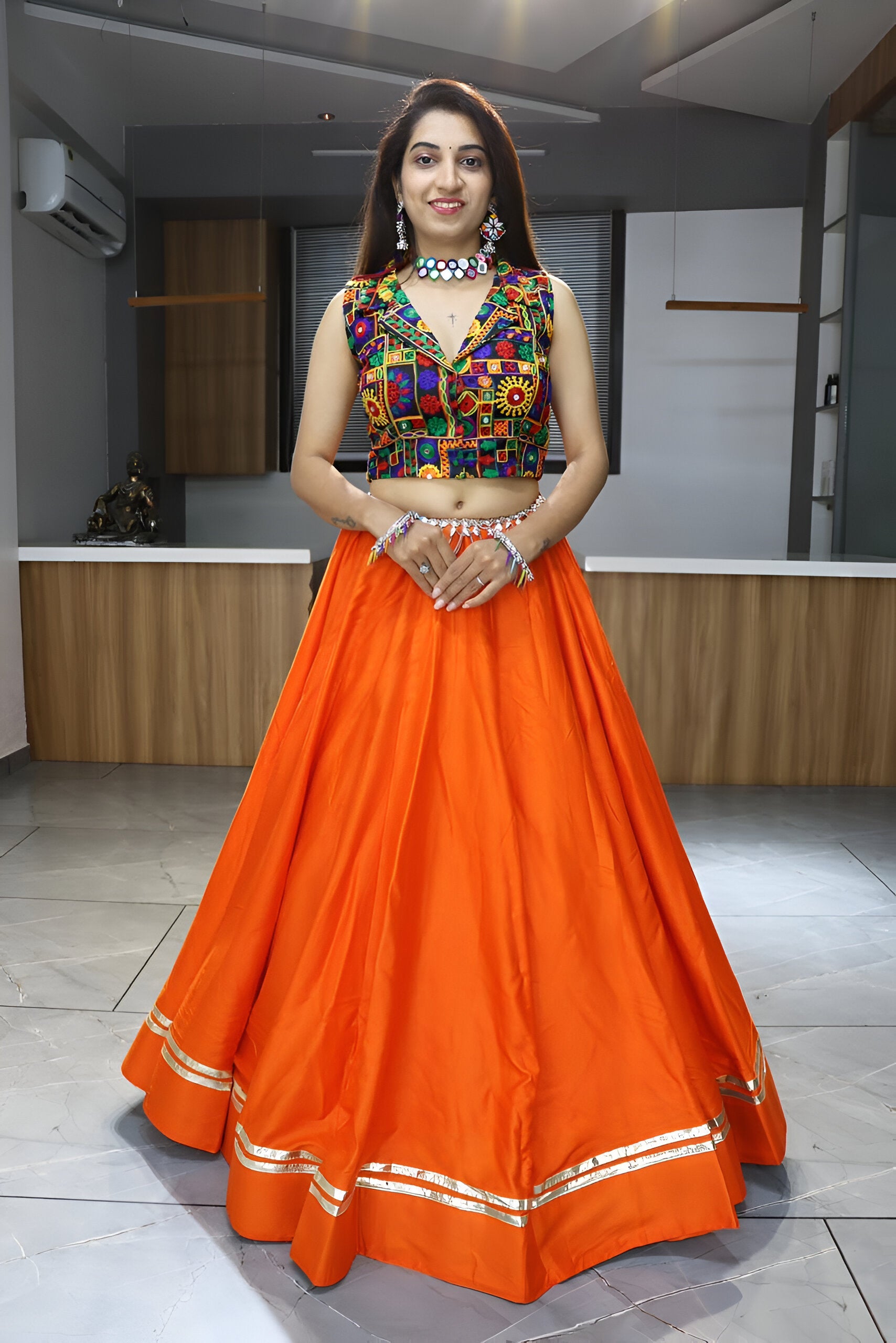 Lehenga Mart Navratri Lehenga Choli - MultiColor - Distacart