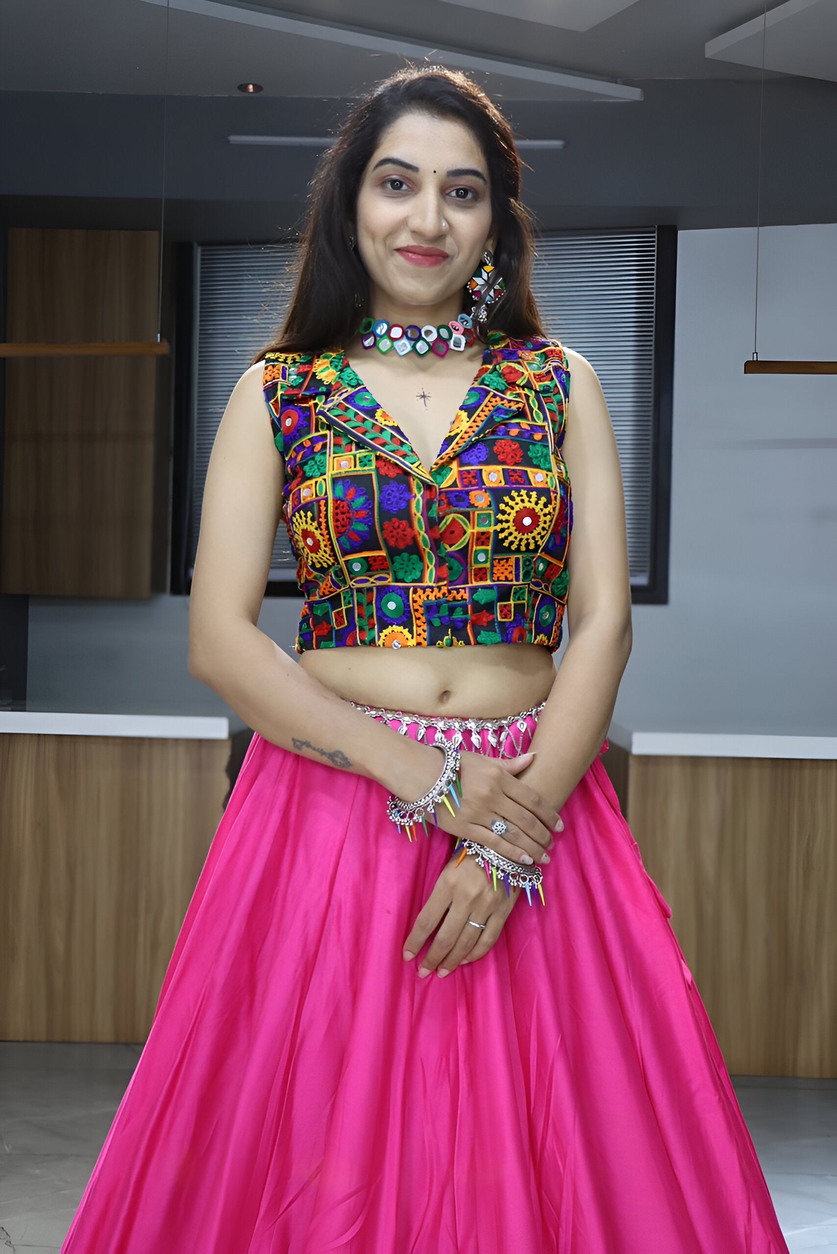 Lehenga Mart Navratri Lehenga Choli - MultiColor - Distacart