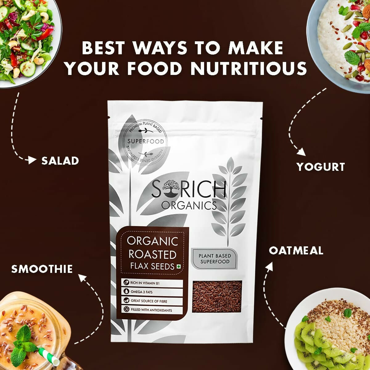 Sorich Organics Roasted Flax Seeds - Distacart