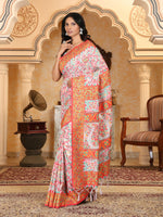 Thumbnail for Astita Linen Cotton(Woven Work) Multicolour Saree