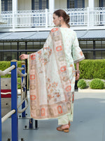 Thumbnail for Joban Fashion Pista Position Digital Print With Position Foil Kurta Set