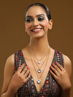 Thumbnail for Ruby Raang Gold Kundan Layered Necklace