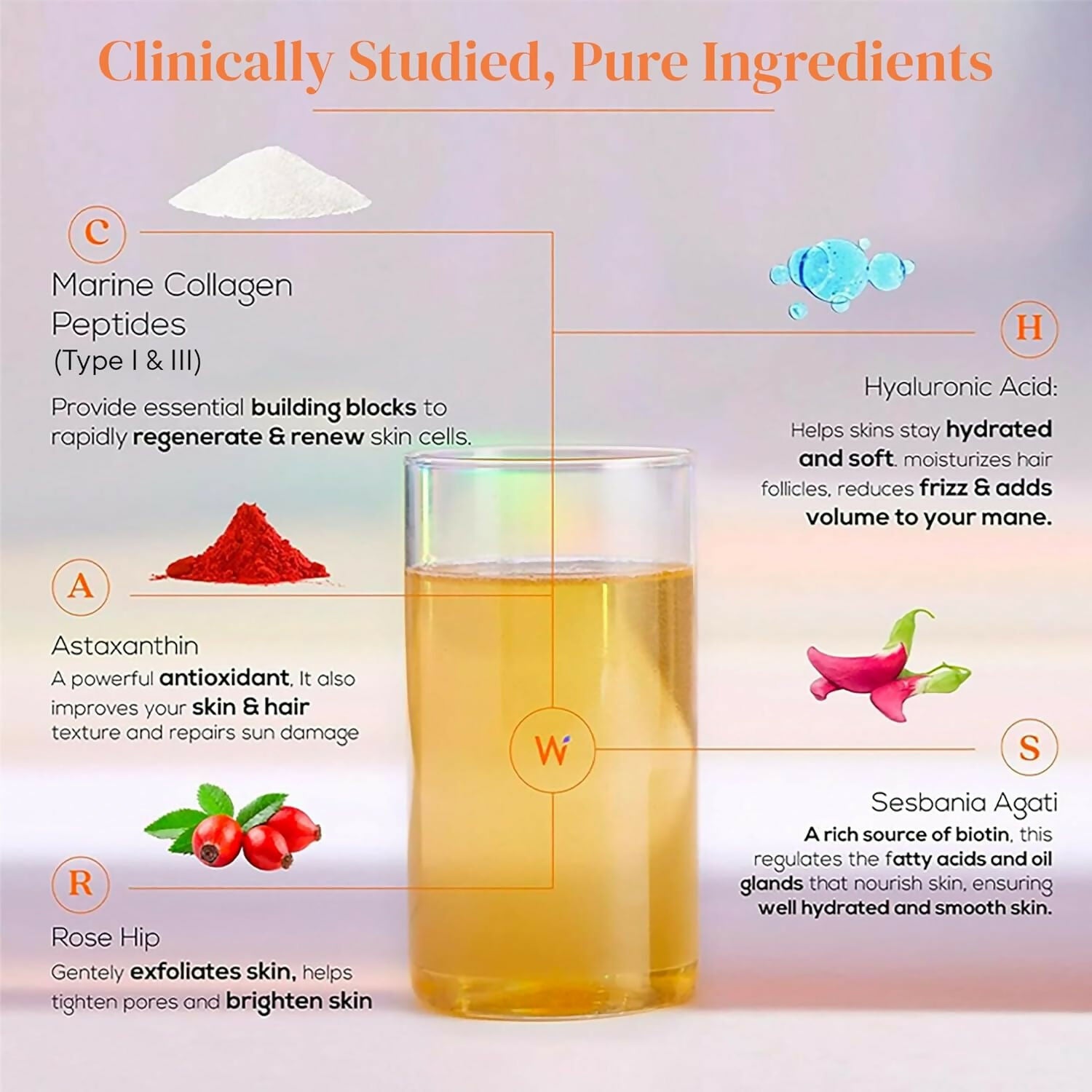 Wellbeing Nutrition Collagen & Glutathione Skin, Hair & Nails Combo - Distacart