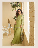 Thumbnail for Aarshi Fashions Green Silk Suits