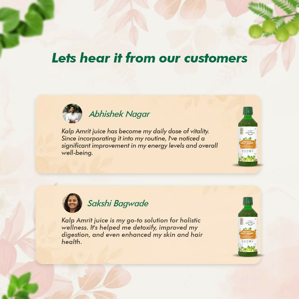 Farm Naturelle Immunity Kalp Amrit Juice - Strong Herbal Blend