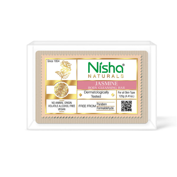 Nisha Jasmine Body Cleansing Soap Bar - Distacart