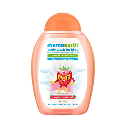 Mamaearth Super Strawberry Body Wash for Kids with Strawberry & Oat Protein - Distacart