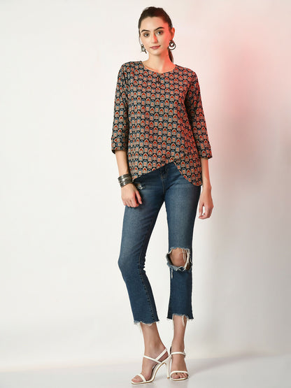 Myshka Women's Multi Printed Top - Distacart