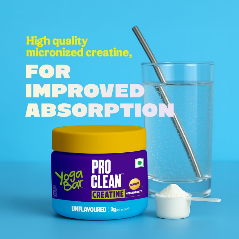 Yoga Bar Pro Clean Creatine Monohydrate Powder - Unflavored
