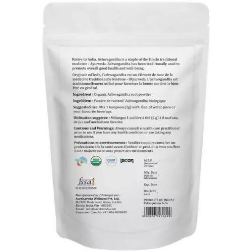 Aarshaveda Organic Ashwagandha Powder - Distacart