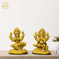 Thumbnail for Ganesha Lakshmi: Auspicious Blessings for Your Home - Distacart