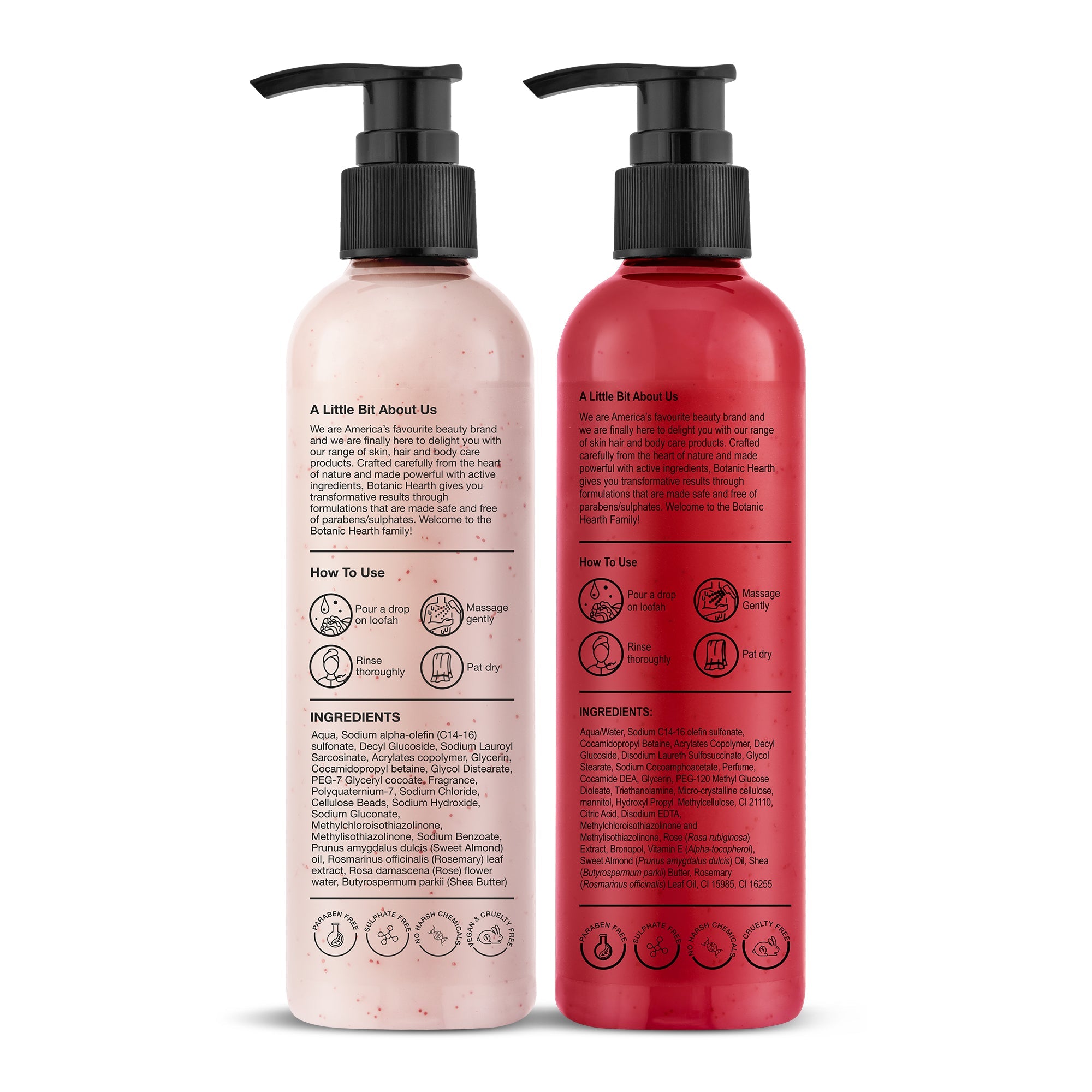 Garden Rose Vitamin E & British Rose Almond Bodywash Set (Pack of 2) - Distacart