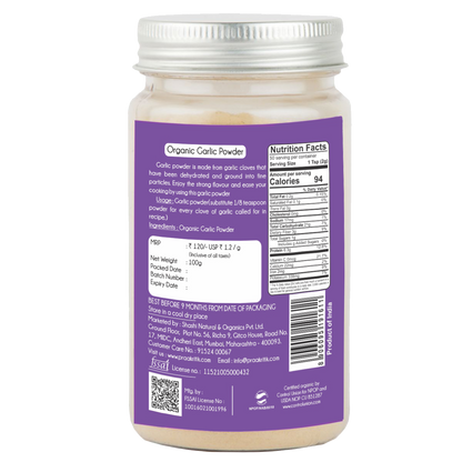 Praakritik Organic Garlic Powder - Distacart