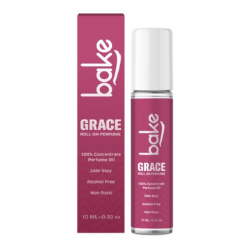 Bake Grace 100% Concentrated Perfume Oil Roll on Fragrance For Men & Women - White Oud - Distacart
