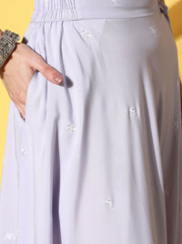 Thumbnail for Ahalyaa women's wear Traditional wear lehenga choli - Powder Blue - Distacart