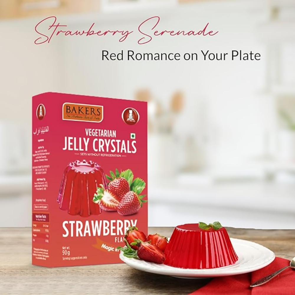 BAKERS Jelly Crystals - Strawberry - Dista