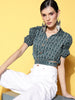Yufta Geometric Crop Top - Distacart