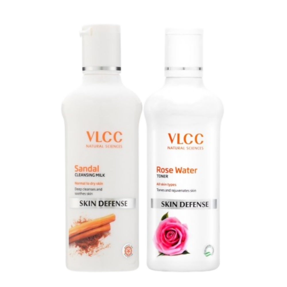 VLCC Sandal Cleansing Milk and rose water toner - Dista