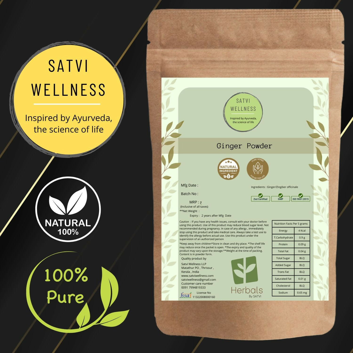 Satvi Wellness Ginger Powder - Distacart