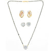 AanyaCentric Gold Plated Mangalsutra with Pendant, 2 Pair Earrings - Distacart