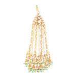Thumbnail for Nuyug 22K Gold-Plated Kundan Studded Jhumar Paasa Statement Head Jewellery