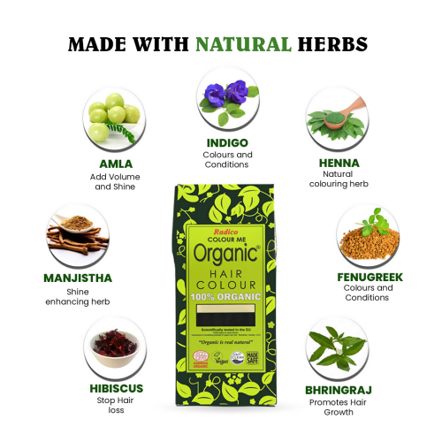 Radico Organic Hair Color Powder - Light Reddish Blonde - Distacart