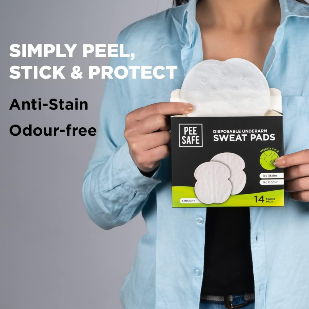 Pee Safe Sweat Pads For Underarms Women & Men - Dista