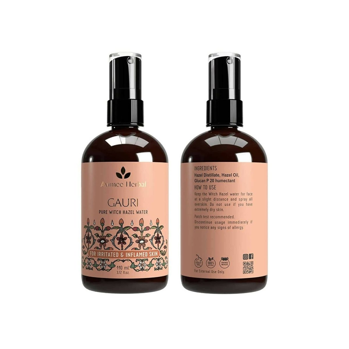 Avimee Herbal Gauri Pure Witch Hazel Water For Inflamed And Irritated Skin - Distacart