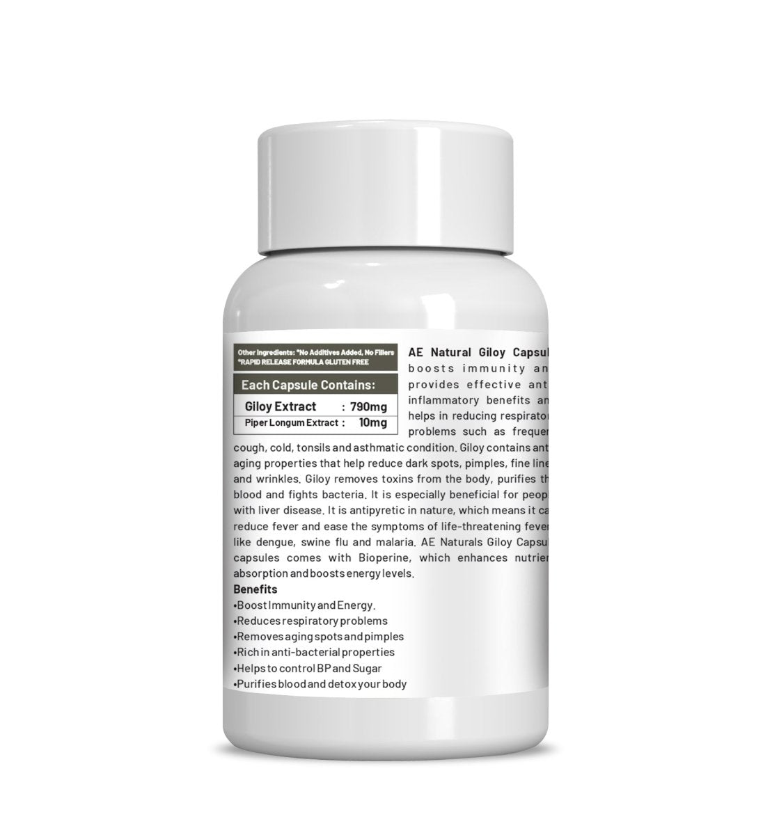 Ae Naturals Giloy Extract Capsules - Distacart