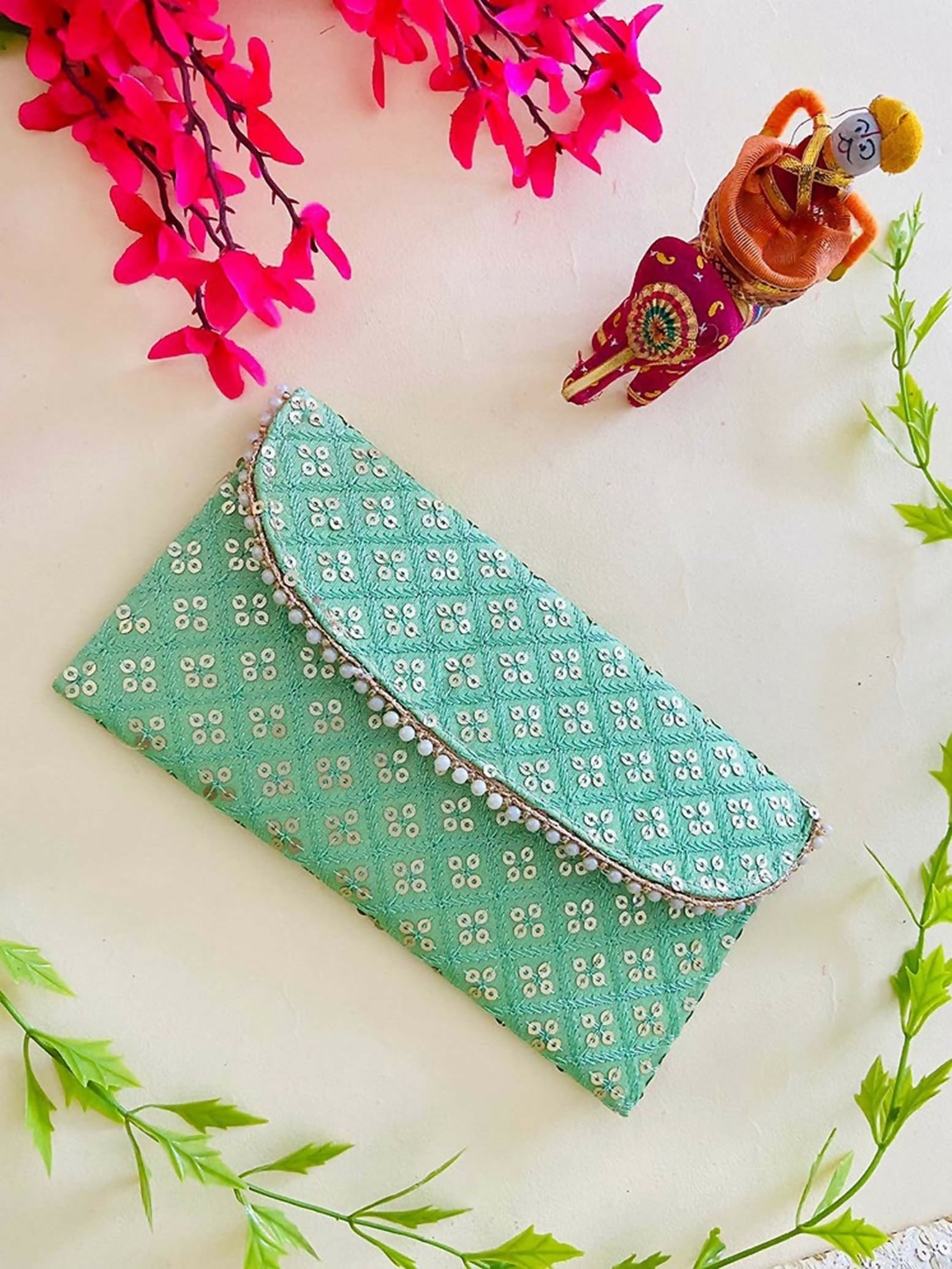 Joban Fashion Bridal Purse - Green - Dista