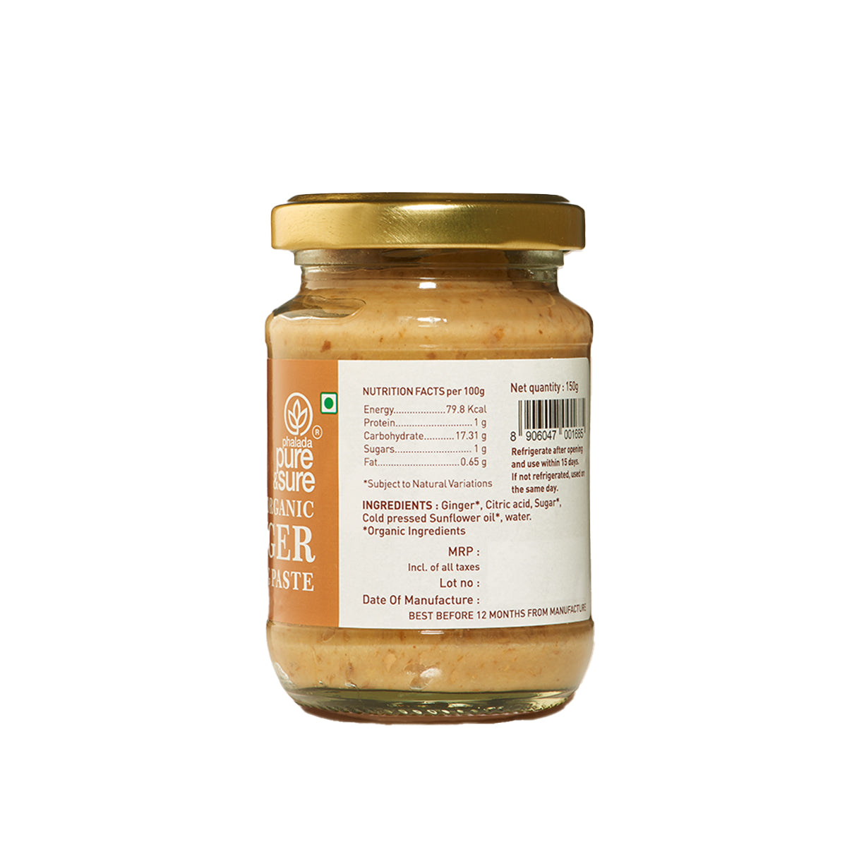Pure & Sure Organic Ginger Paste