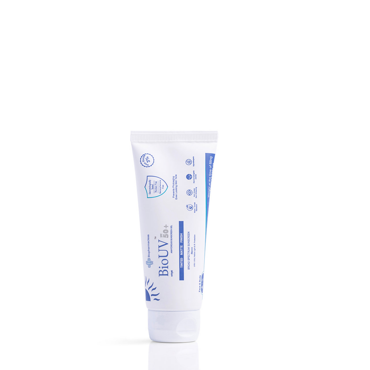 Bio UV 50+ (Tinted & Matte) Sunscreen Gel SPF 50+ PA+++ - Distacart