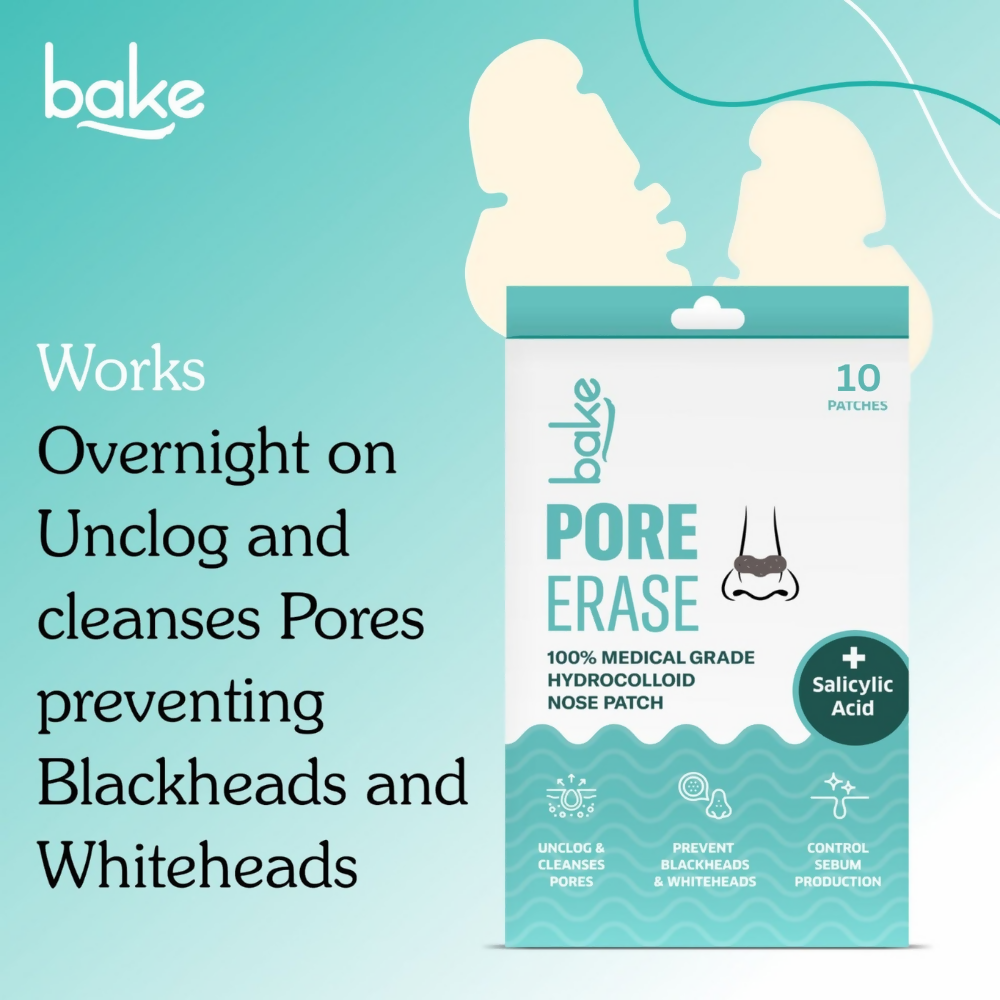 Bake 2% Salicylic Acid Pore Erase Nose Strips - Distacart